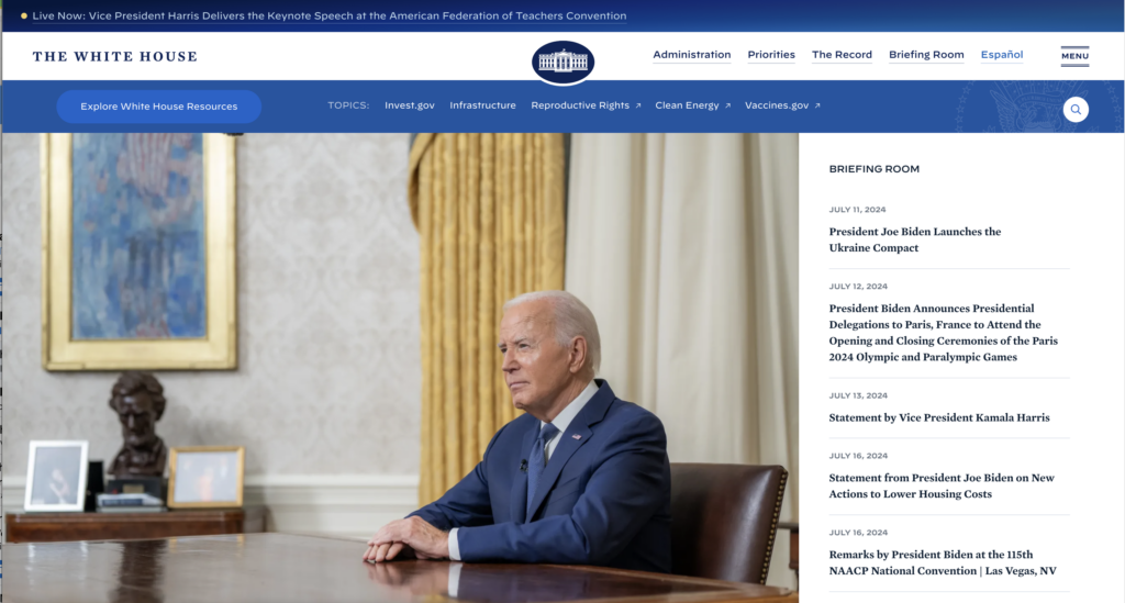 White House website